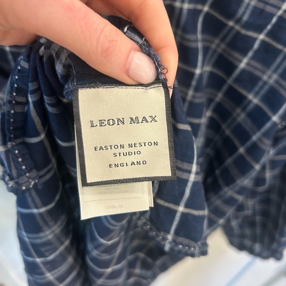 Leon Max Blue Button Down Shirt xs - Picture 3 of 7